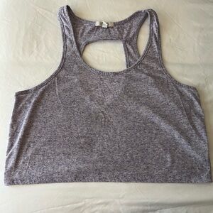 Heathered purple tank top